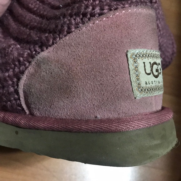 UGG Raspberry Classic Cardy Knit Boot - Picture 9 of 11